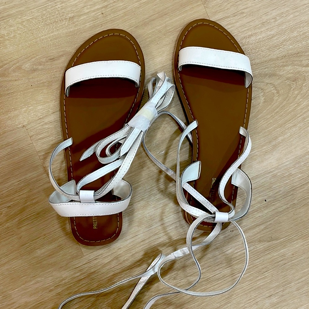 White strap sandals